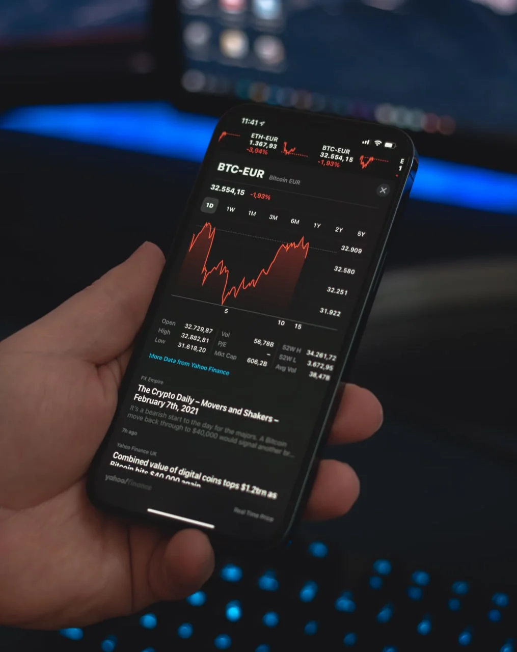 Interface moderne et ergonomique de trading